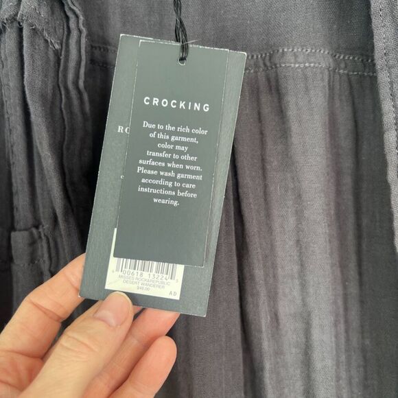 Rock & Republic NWT Sleeveless Dark Gray Cotton Cardigan/Dress Size Small - Picture 8 of 11